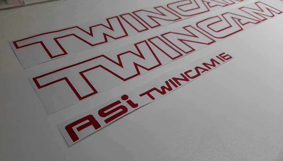 Toyota TWINCAM 16 RSI sticker kit