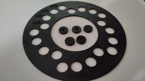 Wheel hub marking template 4 to 5 x 100/114/120/127