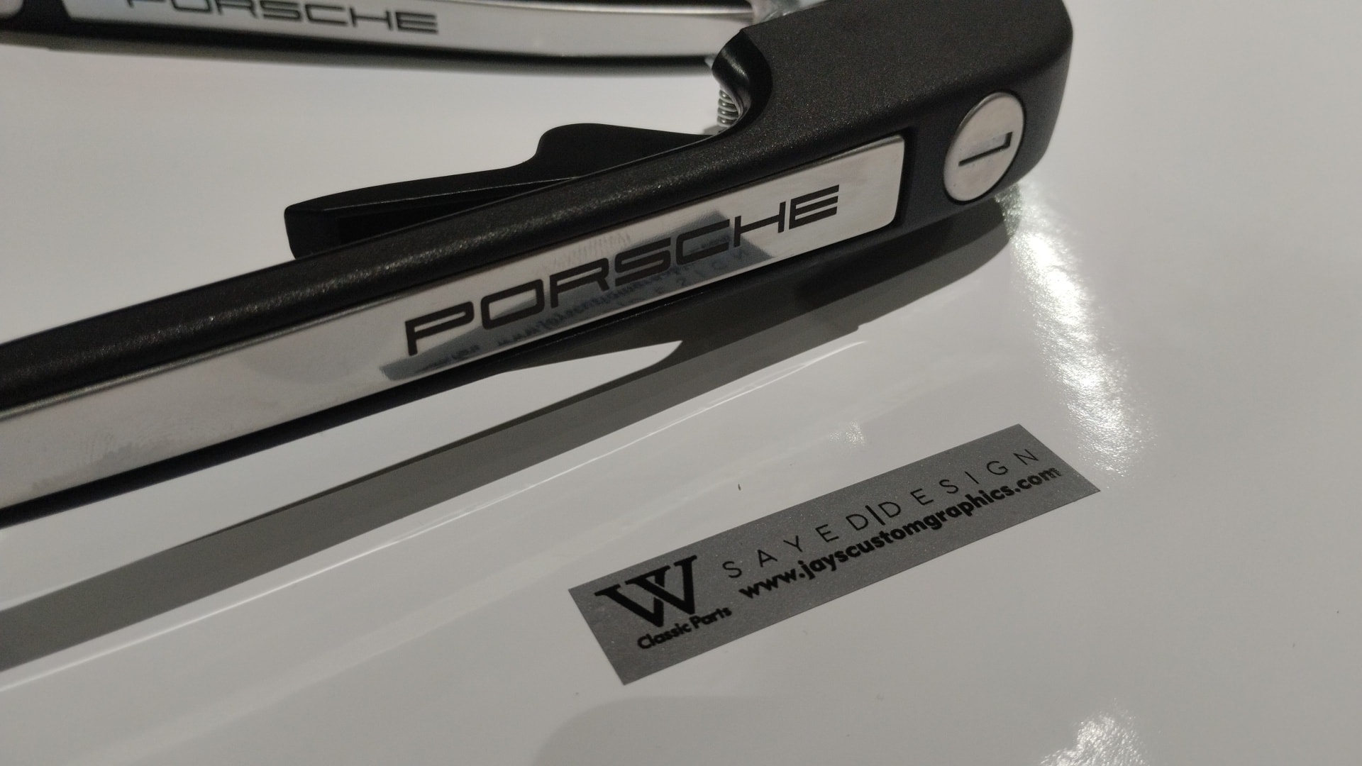 Golf Mk1-2 ,Caddy ,Fox, Engraved Porsche scripted handle set 4 door