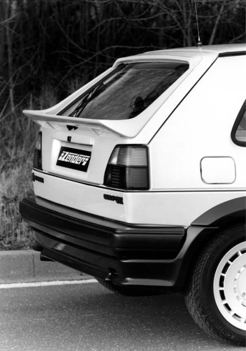 Golf mk2 Zender boot spoiler (Plastic) Rubber finishing
